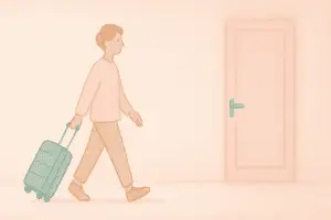 Arrivée en post cure d'alcool