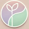 DALL·E 2025-02-04 20.37.33 - A simple and minimalist logo for a sobriety and well-being website, designed with soft pastel tones like powder pink, lavender, and mint green. The de